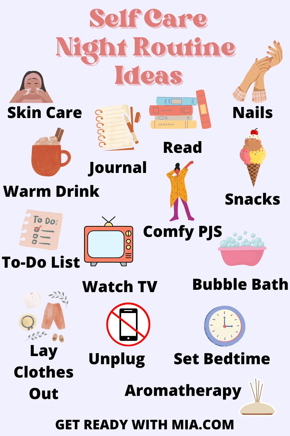 night routine checklist for adults