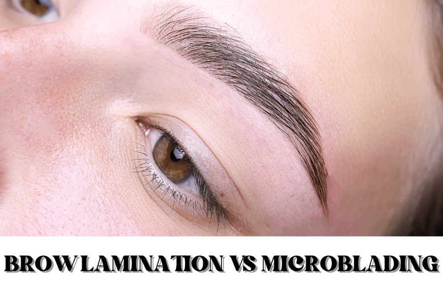 brow lamination vs microblading