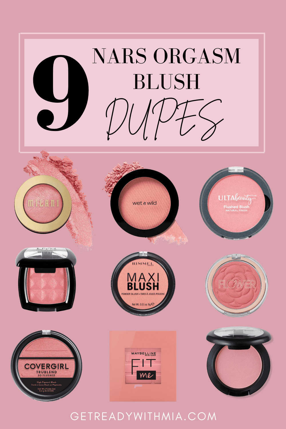 nars orgasm blush dupes