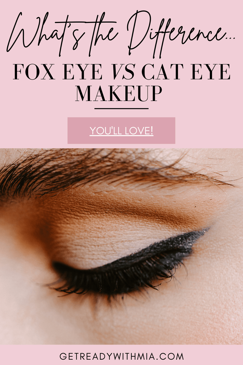 Fox eye makeup