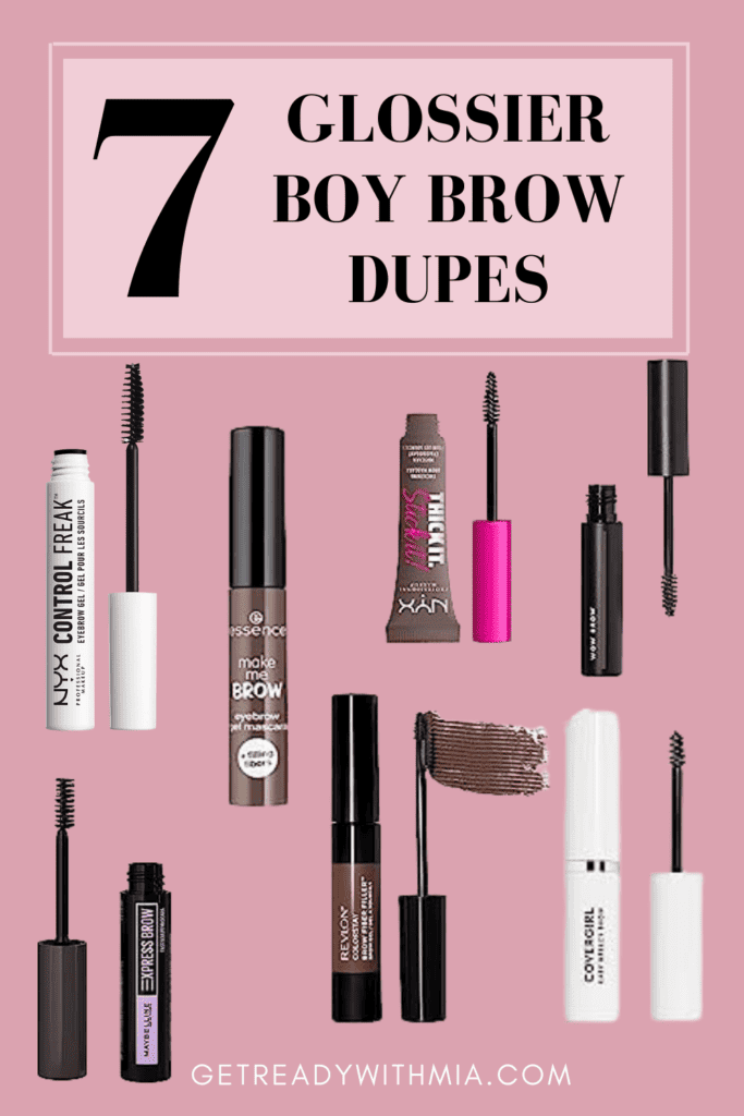 glossier boy brow dupes