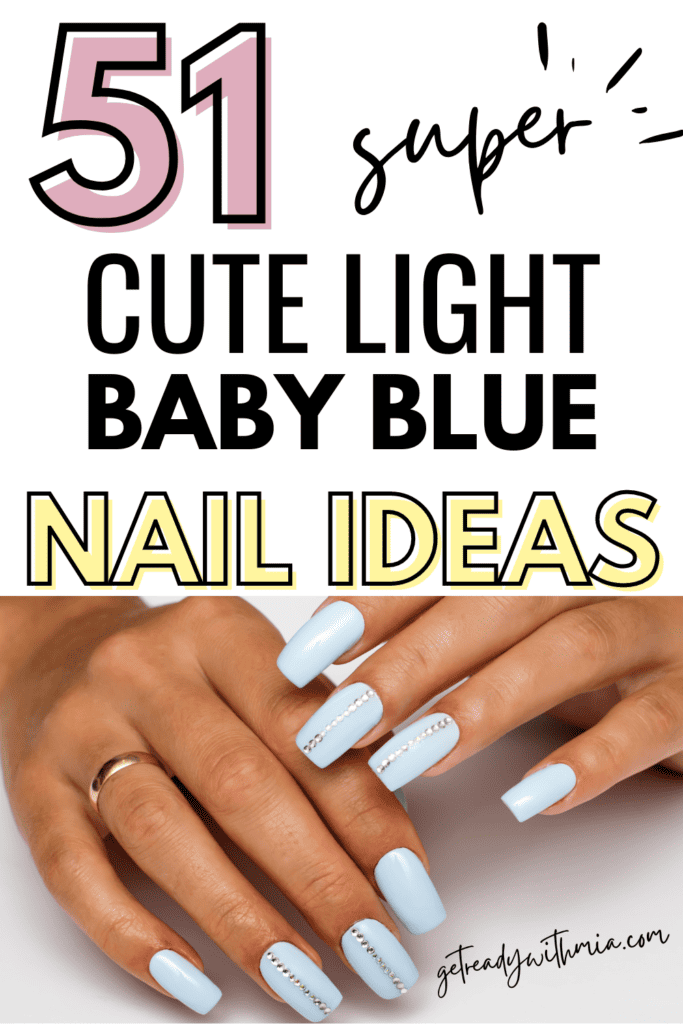 baby blue nail ideas
