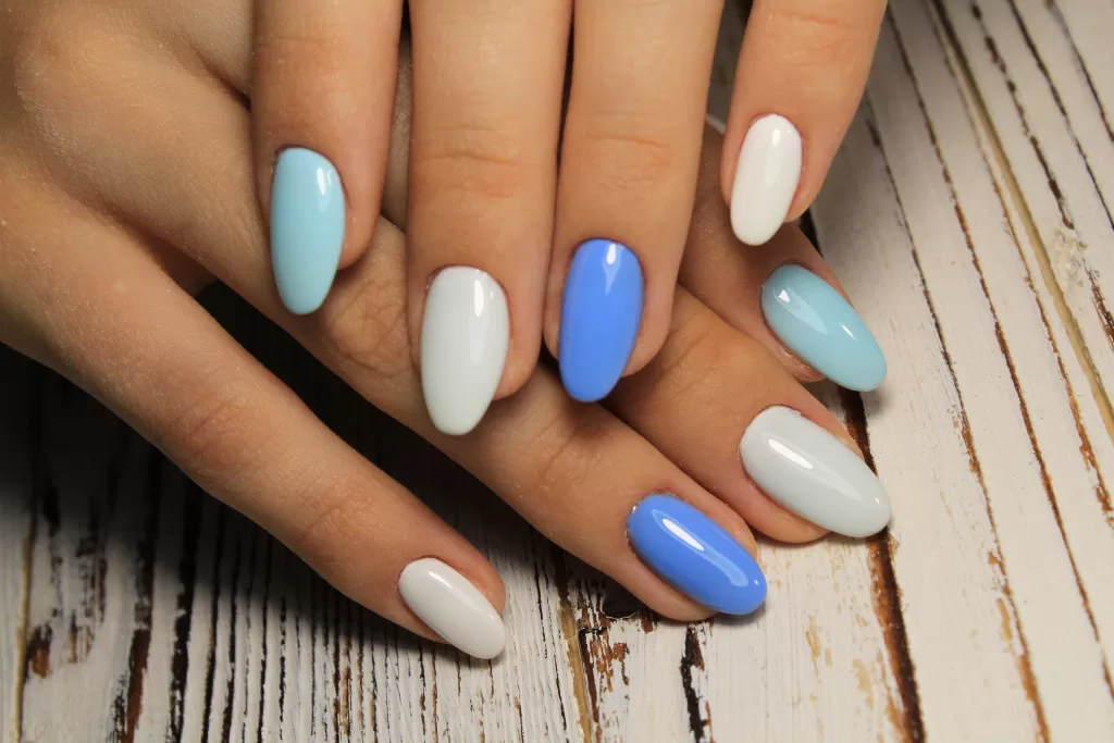 light blue nail ideas